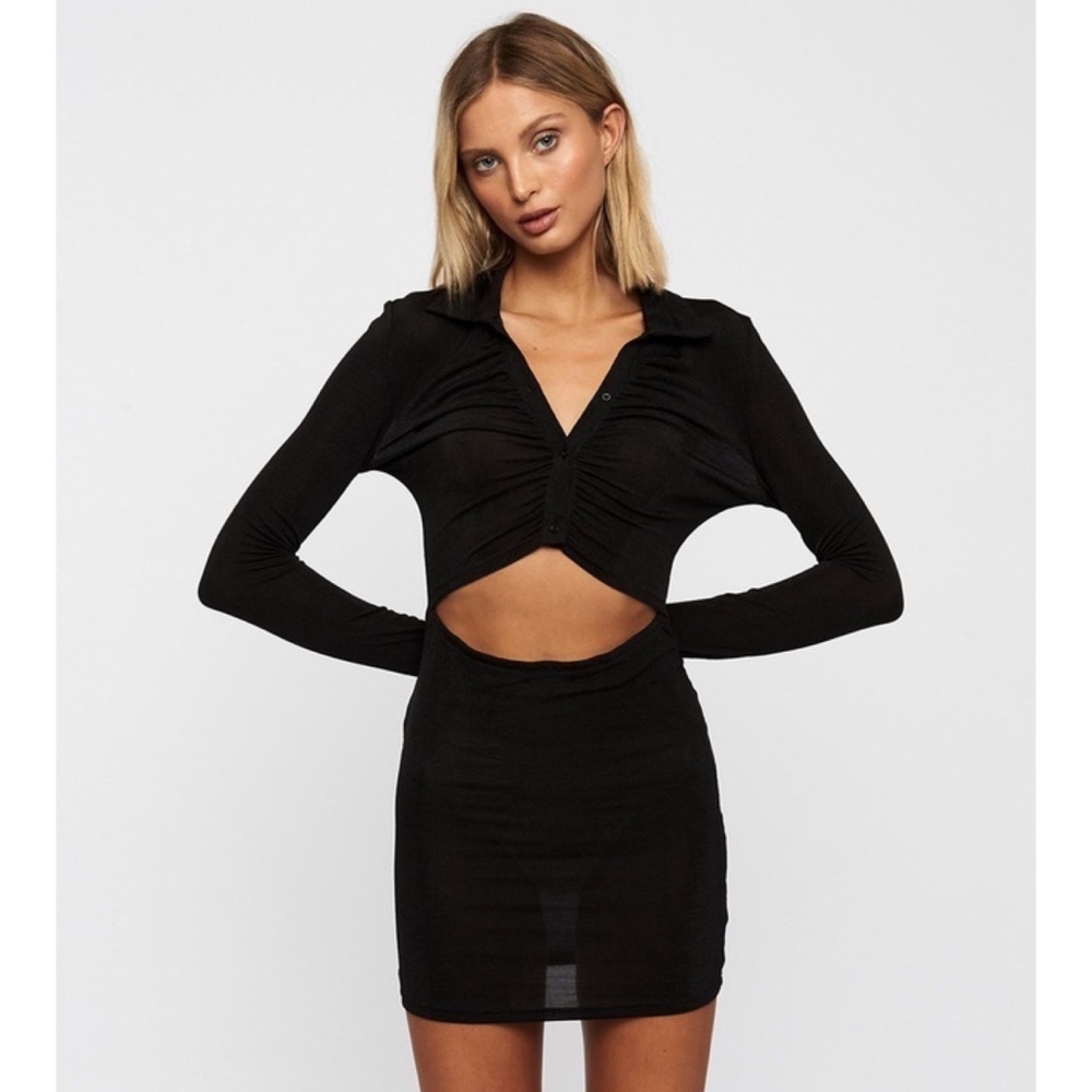 Princess Polly Lioness Black Mini Dress